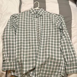 Sid Masburn plaid spread collar sport shirt
